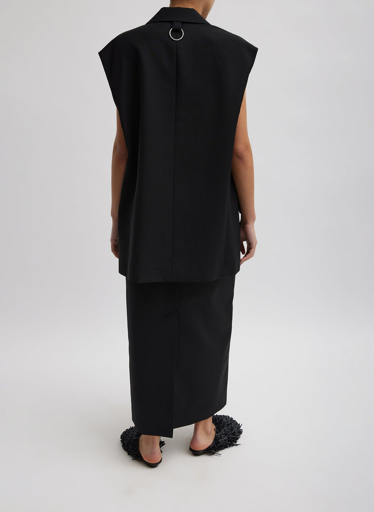 Tibi Tropical Wool Liam Vest