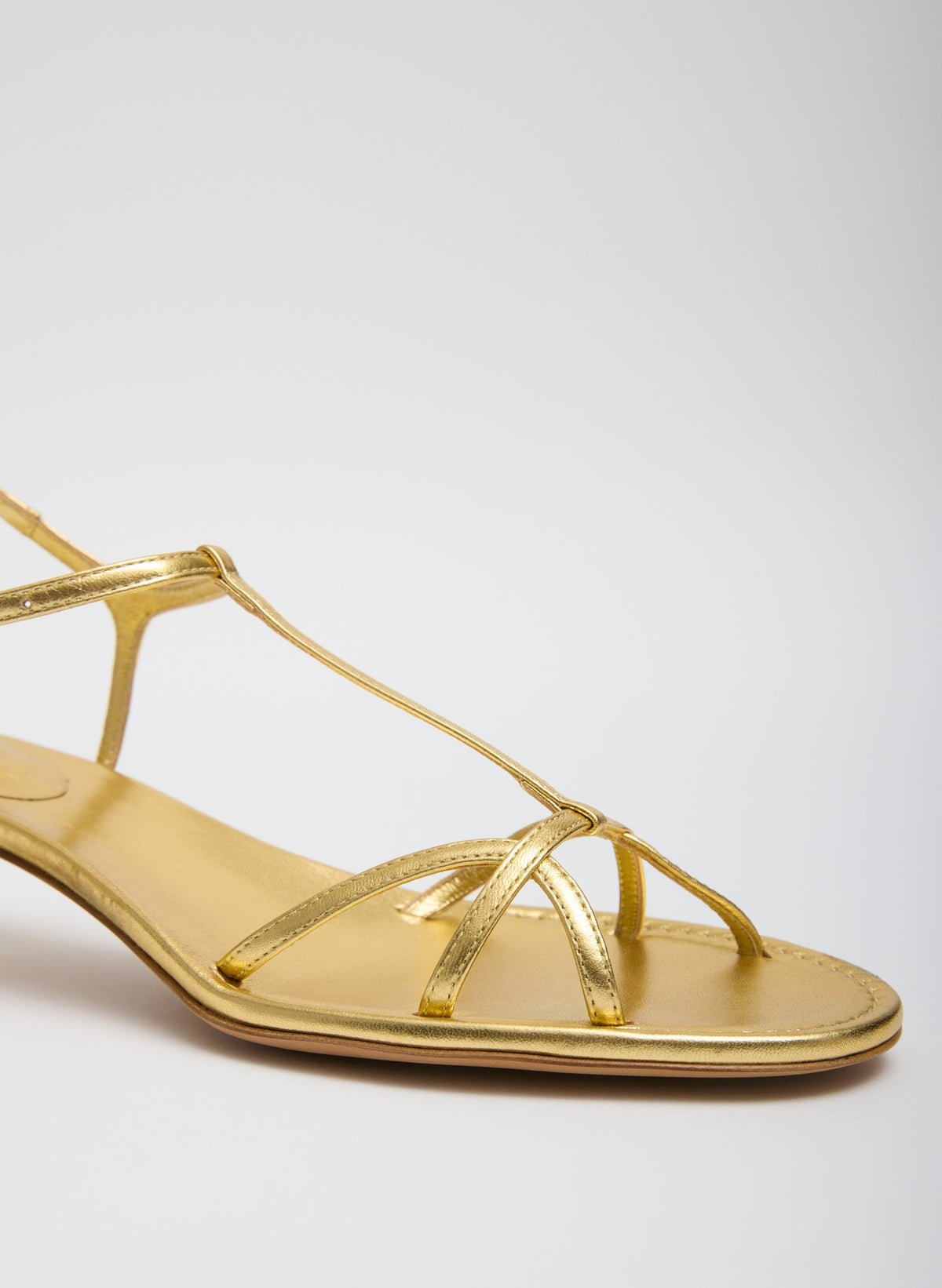 Tibi Christopher Metallic Nappa Heel