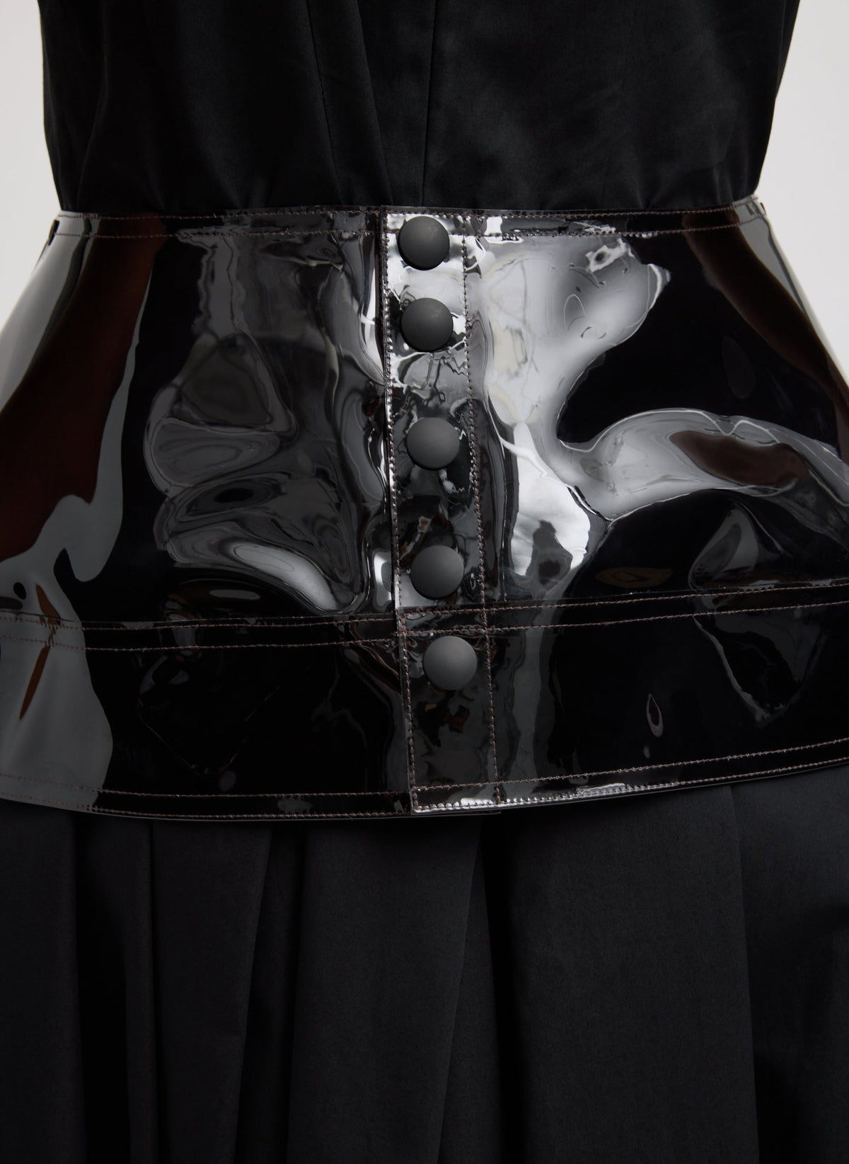 Tibi PVC Peplum Belt