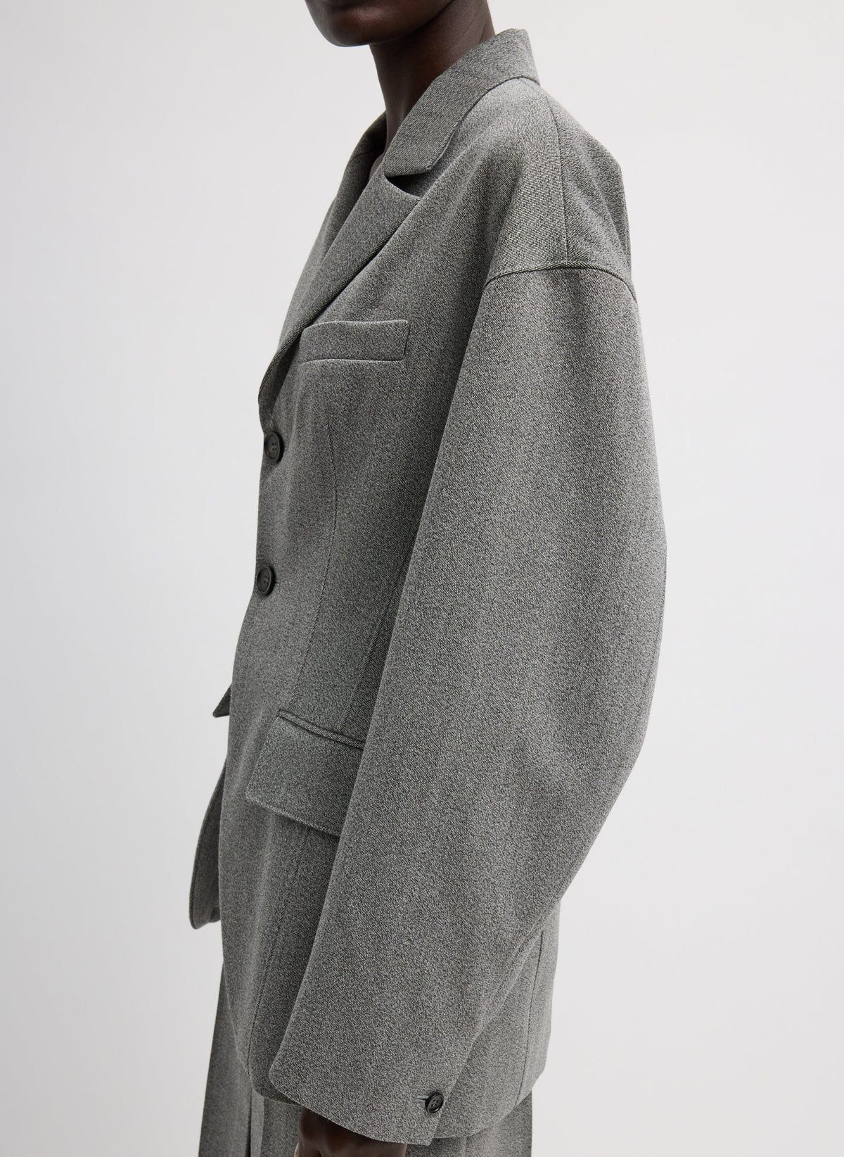 Tibi Structured Wool Sculpted Blazer