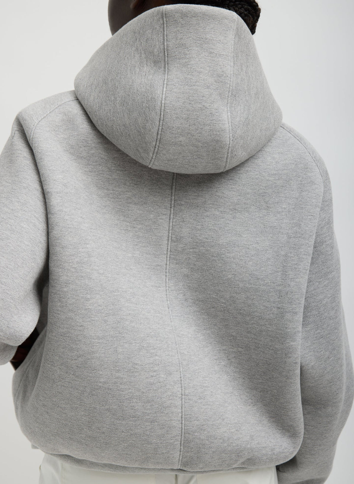Tibi Compact Tech French Terry Zip Up Hoodie
