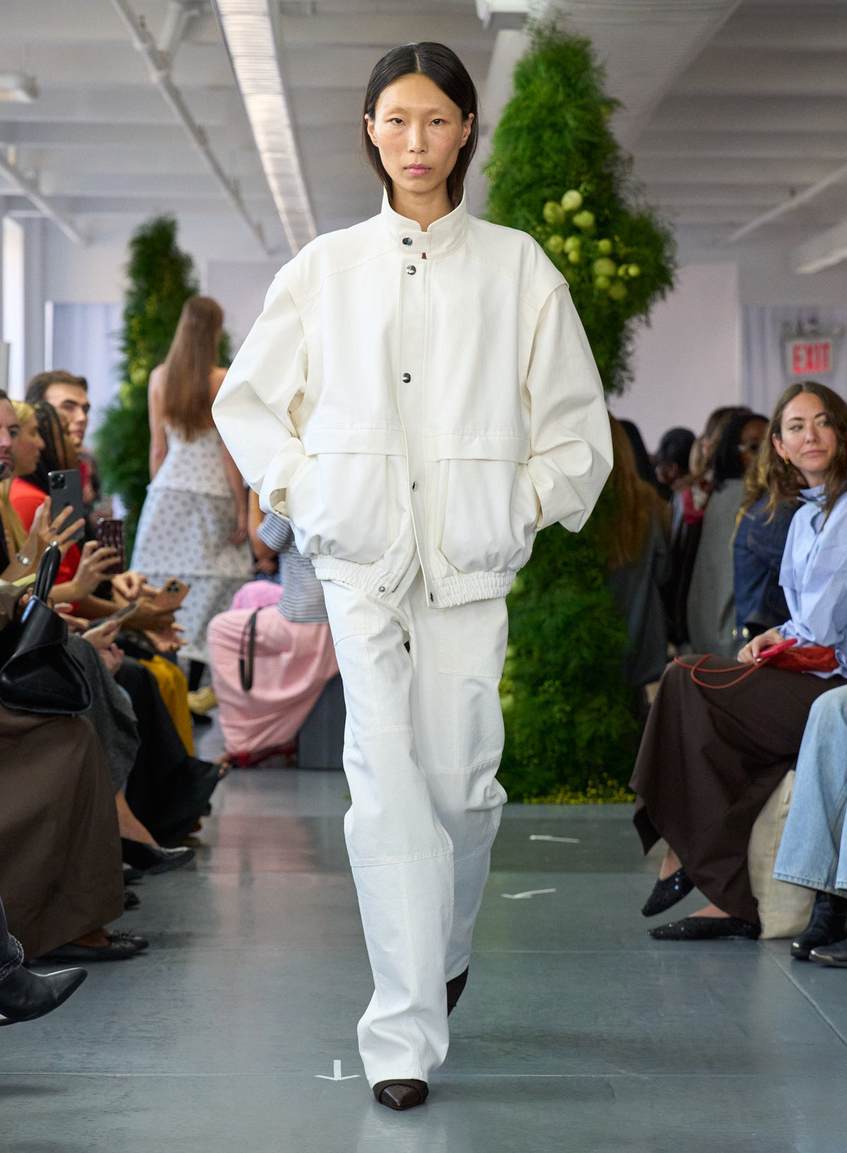 Tibi Patchwork Twill Slicker Jacket