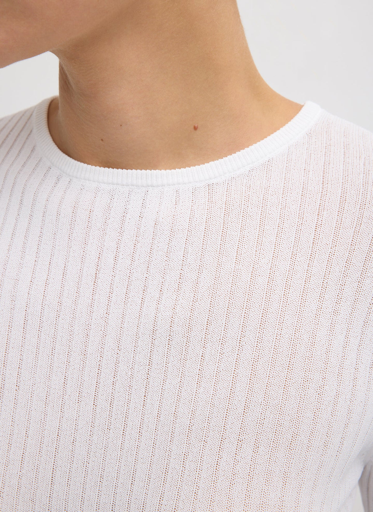 Tibi Ribbed Sweater Crewneck Pullover