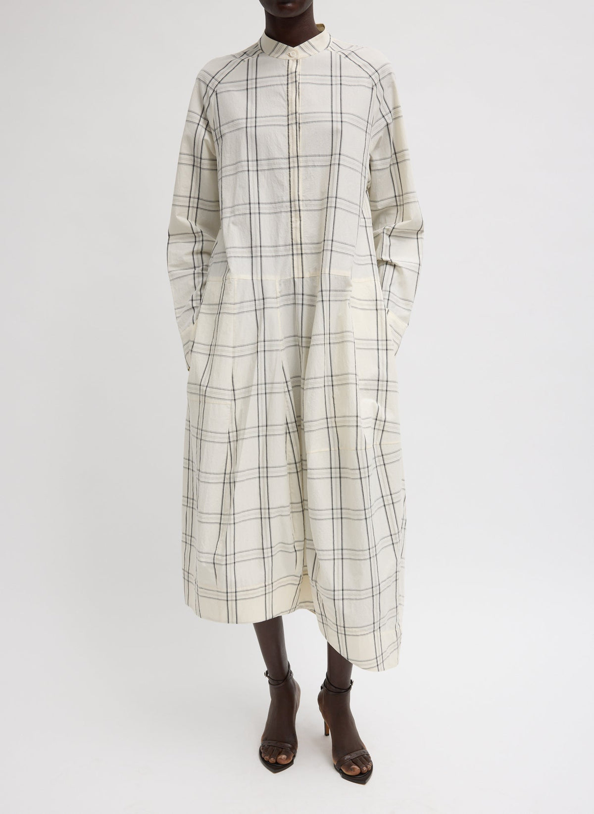 Tibi Russel Plaid Balloon Dress