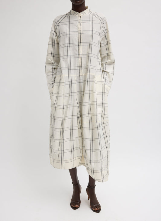 Tibi Russel Plaid Balloon Dress