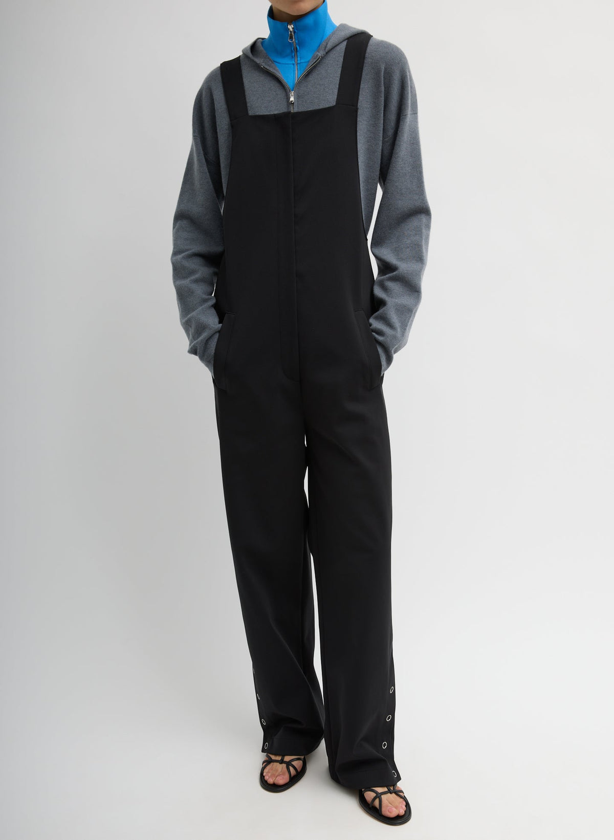 Tibi Compact Tech Knit Overalls