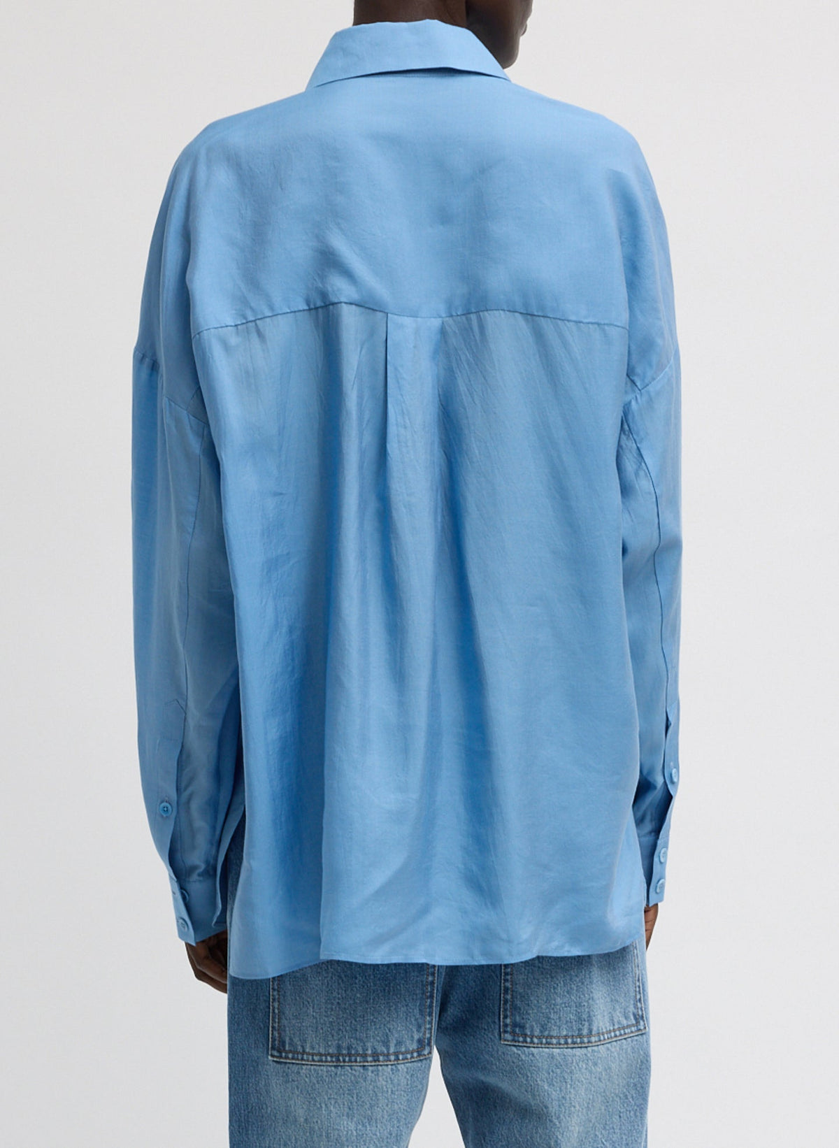 Tibi Ultra Light Silk Tencel Oversized Shirt