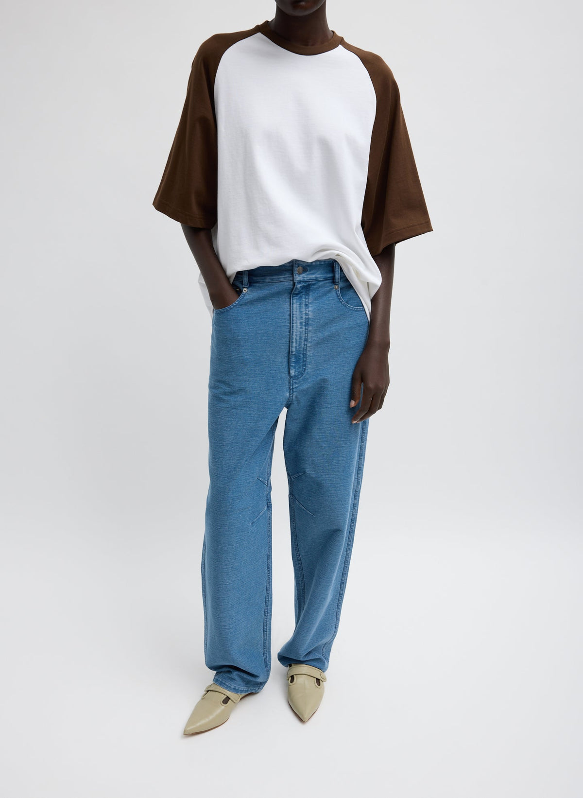 Tibi Denim Interlock Mica Jean