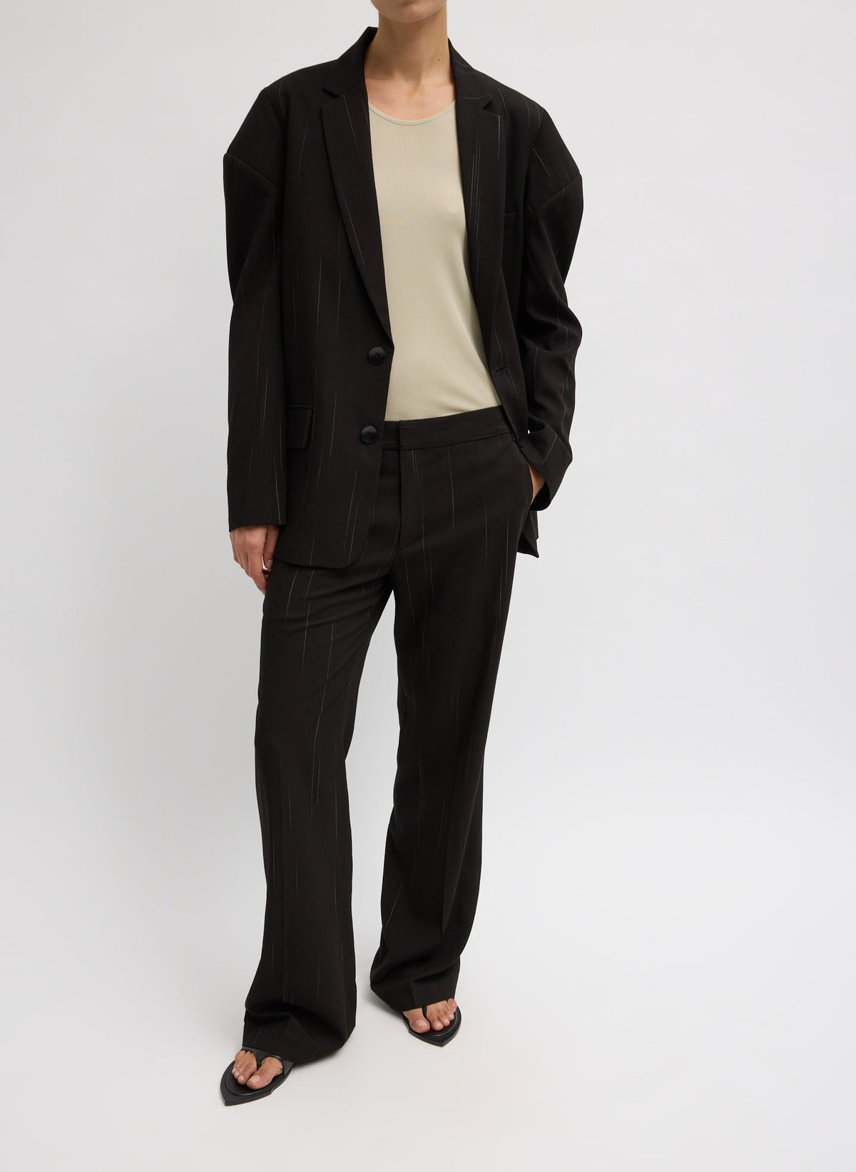 Tibi Viscose Suiting Isaac Pant