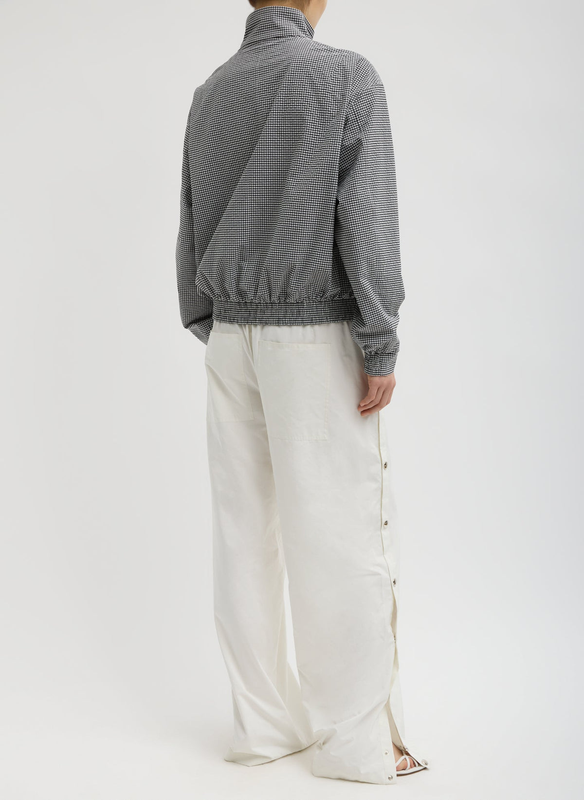 Tibi Nylon Snap Pull On Jogger