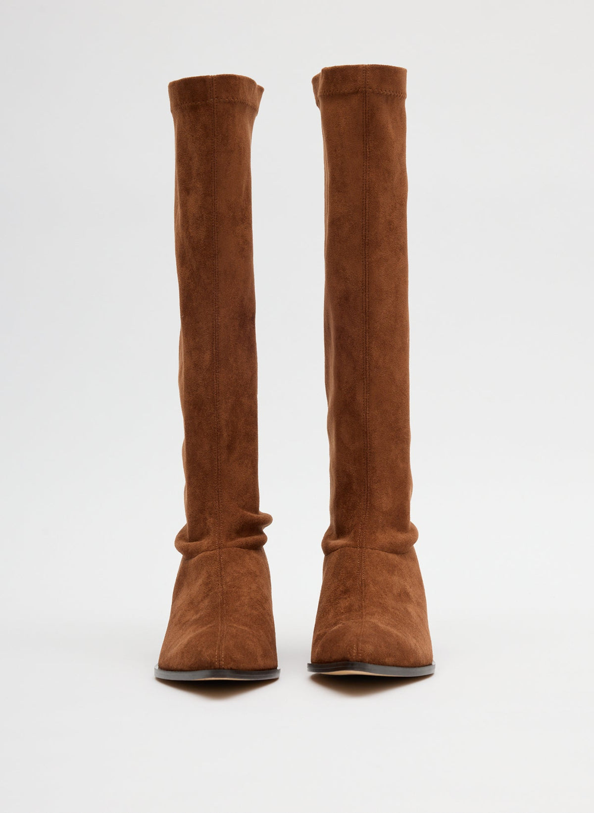 Tibi Faux Suede Bronson Boot - Regular Calf