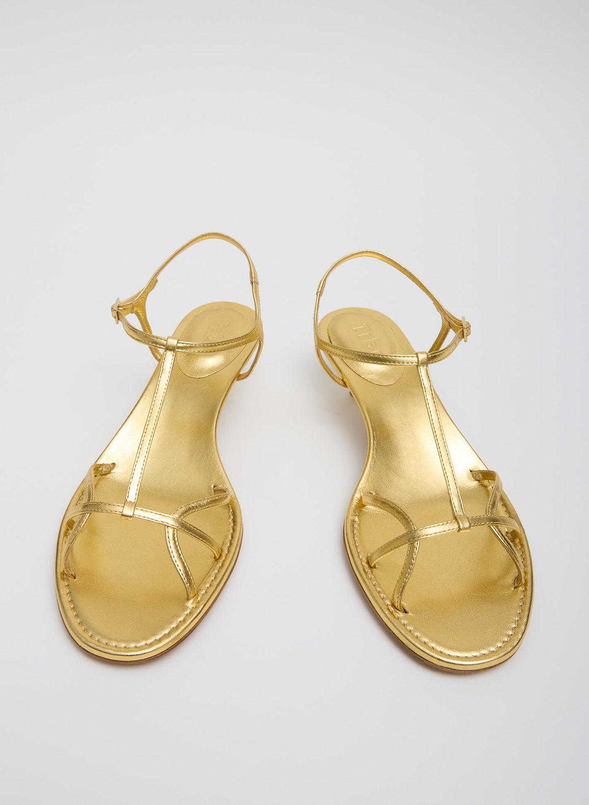 Tibi Christopher Metallic Nappa Heel