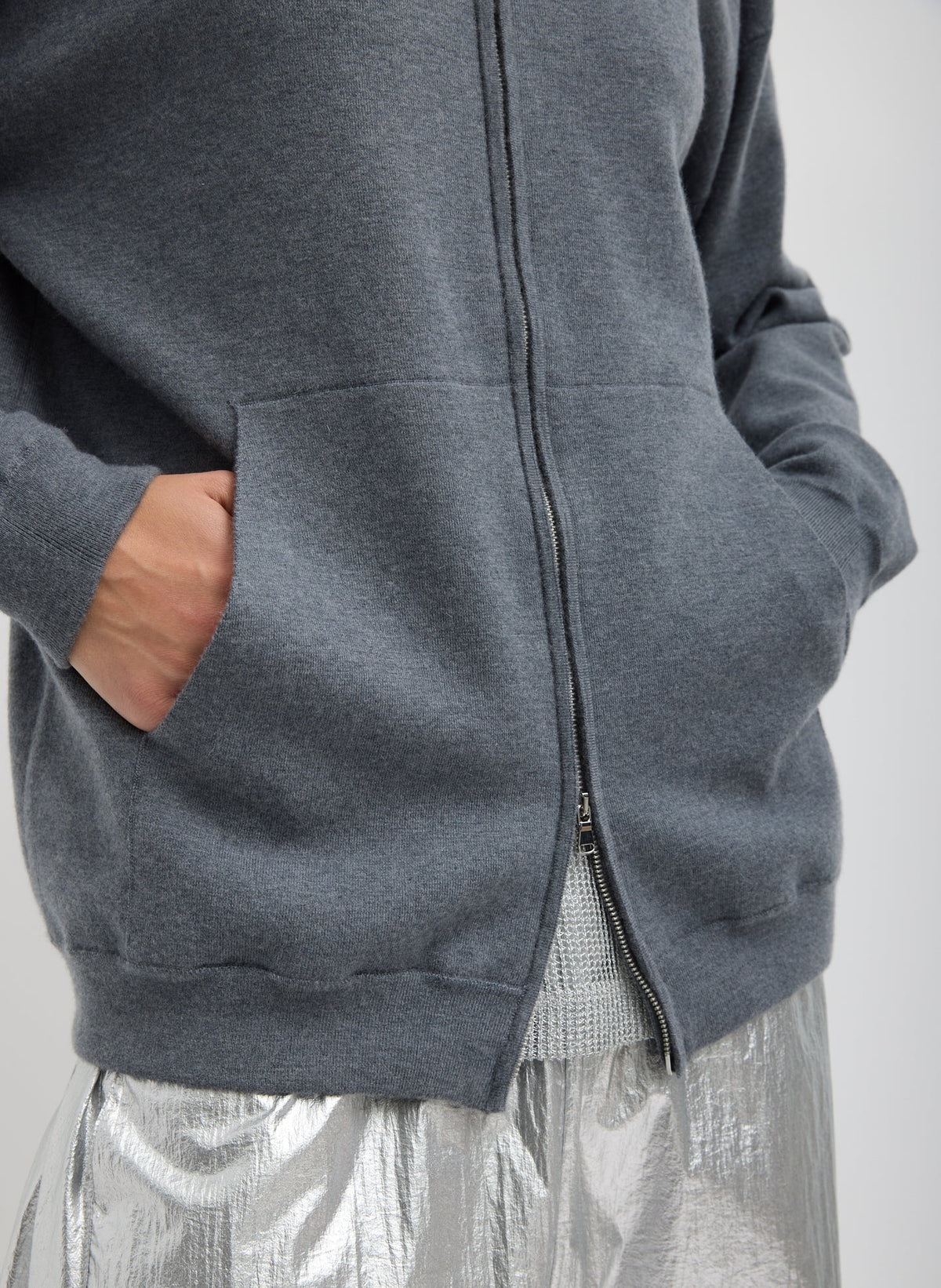 Tibi Double Faced Cashmere Hoodie
