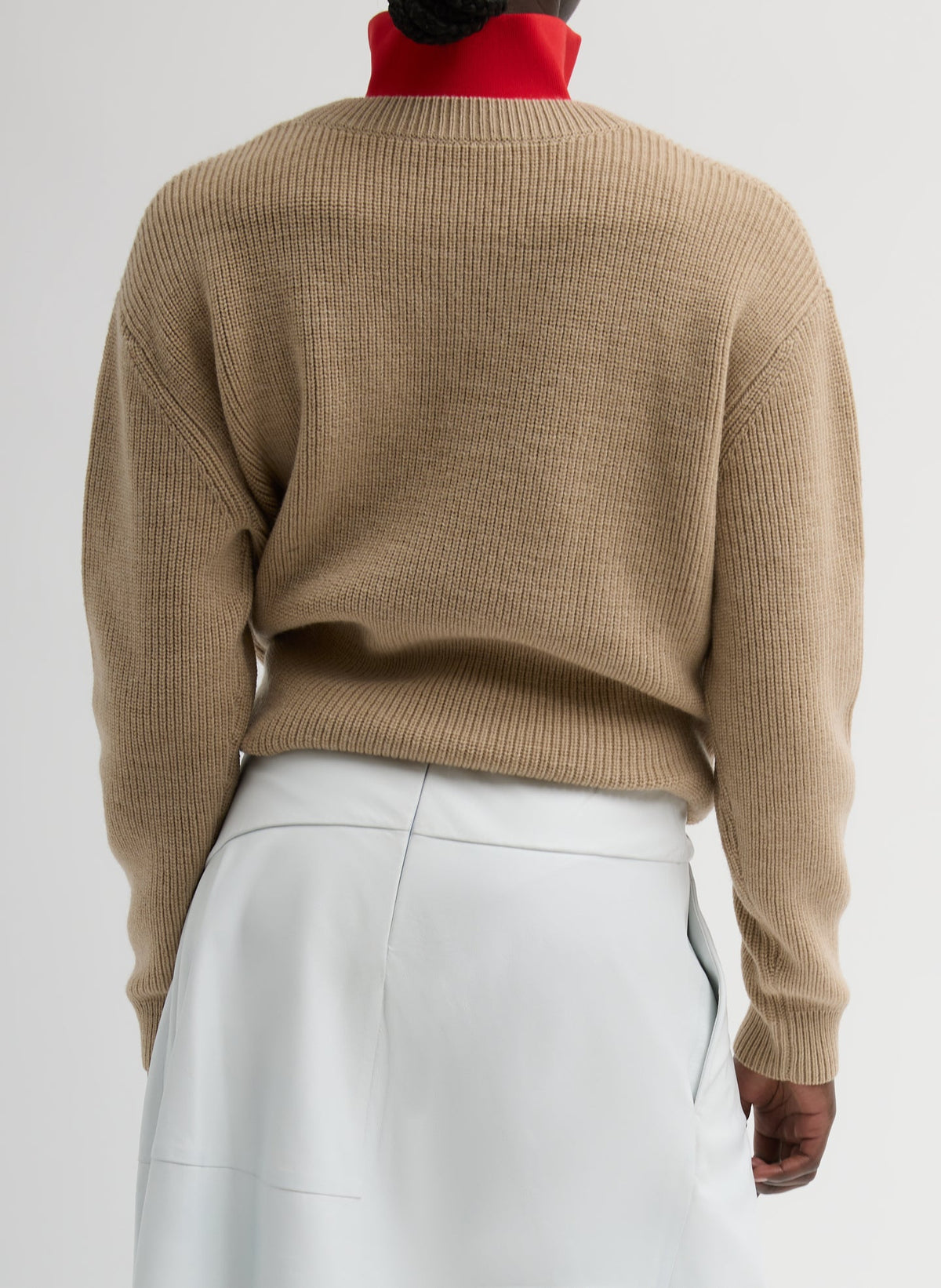 Tibi Cardigan Stitch V-Neck With Removable Dickie