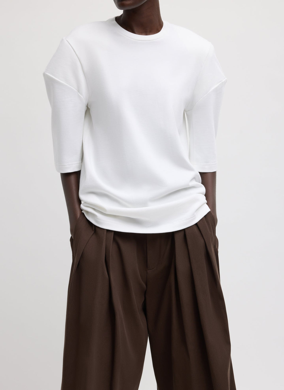 Tibi Perfect Hinged Sleeve T-Shirt