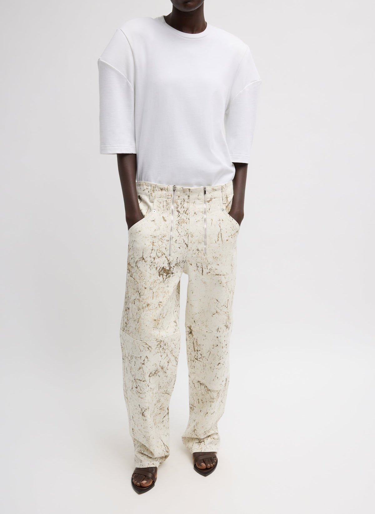 Tibi Perfect Hinged Sleeve T-Shirt