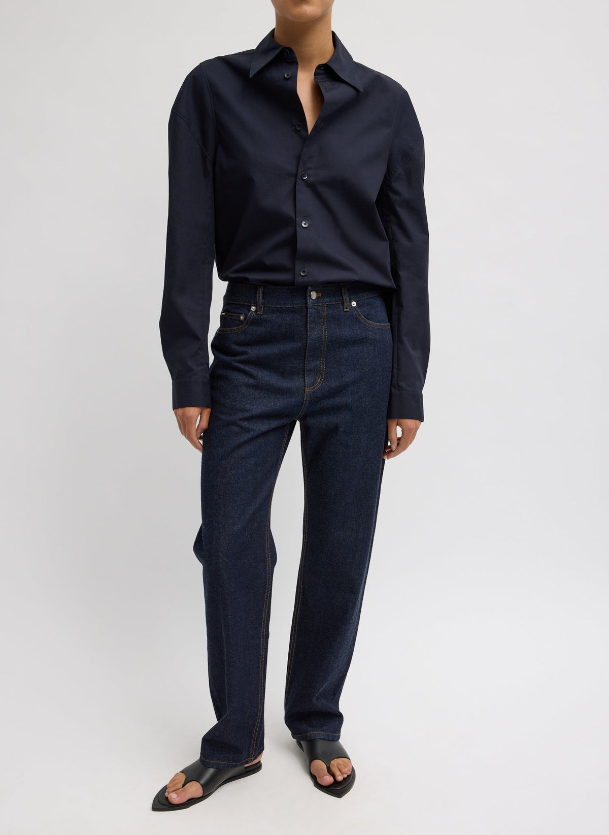 Tibi Compact Eco Poplin Hinged Shirt
