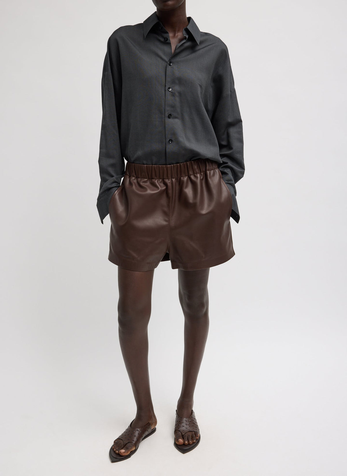 Tibi Ultra Light Silk Tencel Oversized Shirt